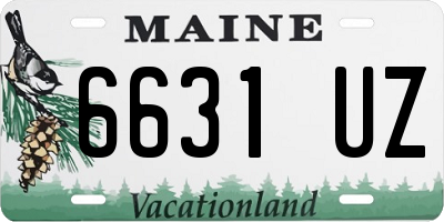 ME license plate 6631UZ