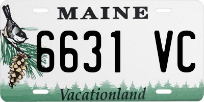 ME license plate 6631VC