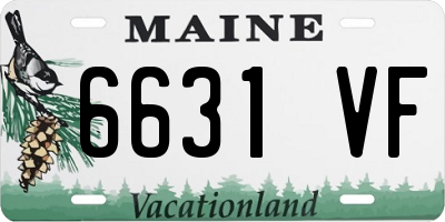 ME license plate 6631VF