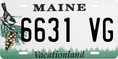 ME license plate 6631VG