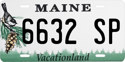 ME license plate 6632SP