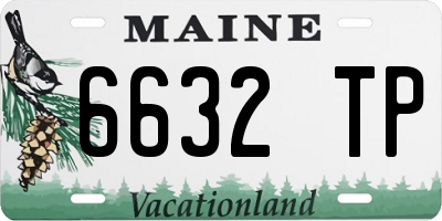 ME license plate 6632TP