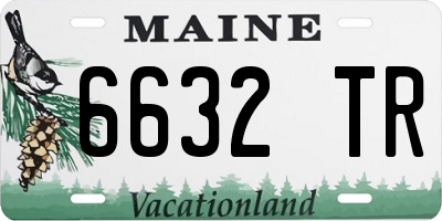 ME license plate 6632TR