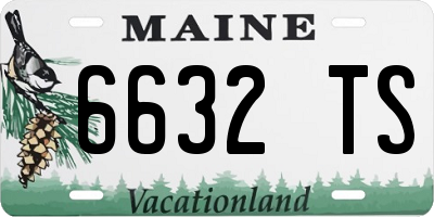 ME license plate 6632TS
