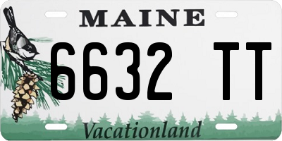 ME license plate 6632TT