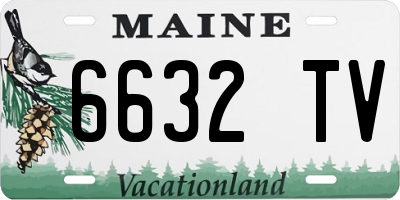 ME license plate 6632TV