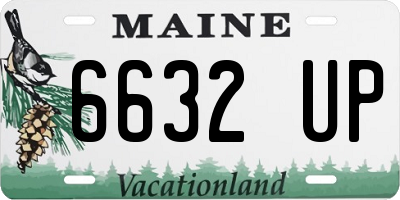 ME license plate 6632UP