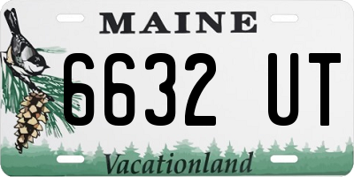 ME license plate 6632UT