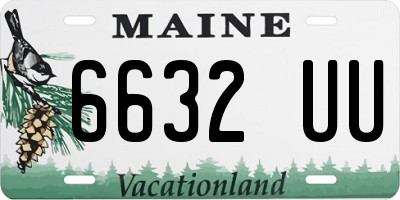 ME license plate 6632UU