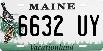 ME license plate 6632UY