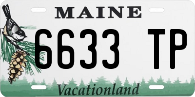 ME license plate 6633TP