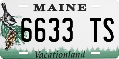 ME license plate 6633TS