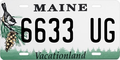 ME license plate 6633UG