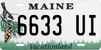 ME license plate 6633UI