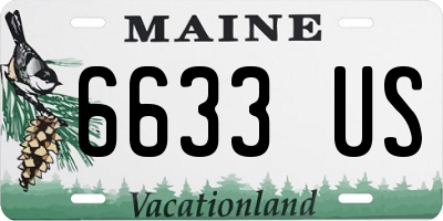 ME license plate 6633US