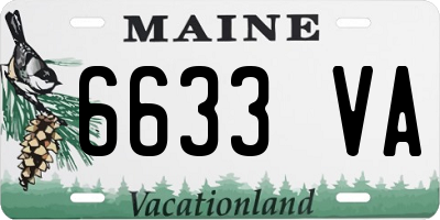 ME license plate 6633VA