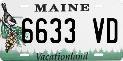 ME license plate 6633VD