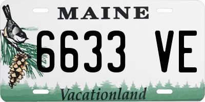 ME license plate 6633VE
