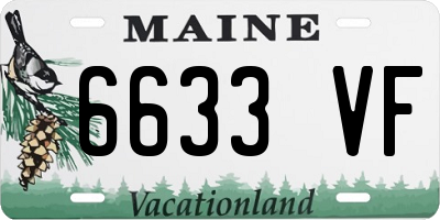 ME license plate 6633VF