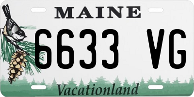 ME license plate 6633VG