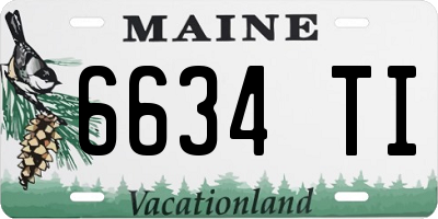 ME license plate 6634TI