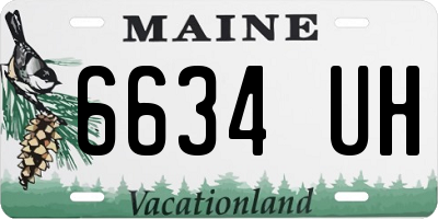 ME license plate 6634UH