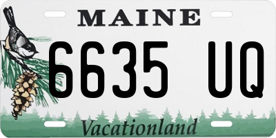ME license plate 6635UQ