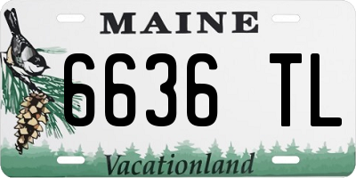 ME license plate 6636TL