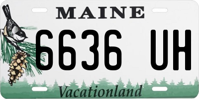ME license plate 6636UH