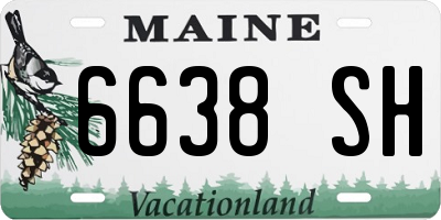 ME license plate 6638SH