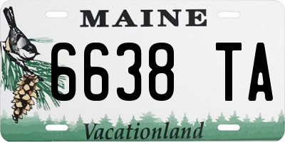 ME license plate 6638TA