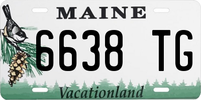 ME license plate 6638TG