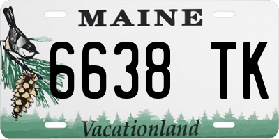 ME license plate 6638TK