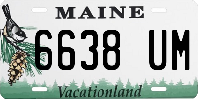 ME license plate 6638UM