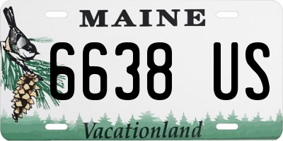ME license plate 6638US