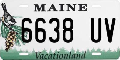 ME license plate 6638UV