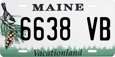 ME license plate 6638VB