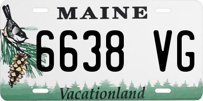 ME license plate 6638VG