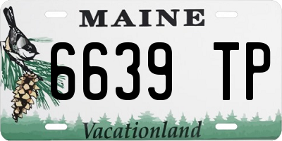 ME license plate 6639TP