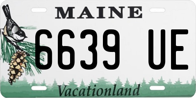 ME license plate 6639UE