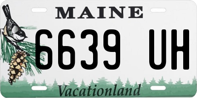 ME license plate 6639UH