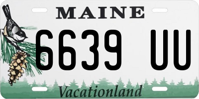 ME license plate 6639UU