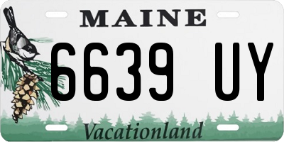 ME license plate 6639UY