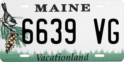 ME license plate 6639VG