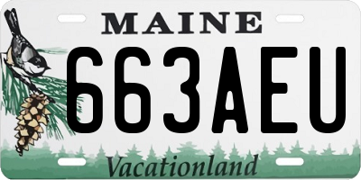 ME license plate 663AEU