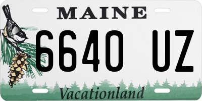 ME license plate 6640UZ