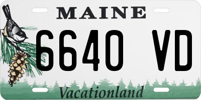 ME license plate 6640VD