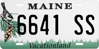 ME license plate 6641SS