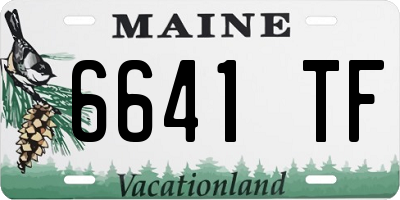 ME license plate 6641TF