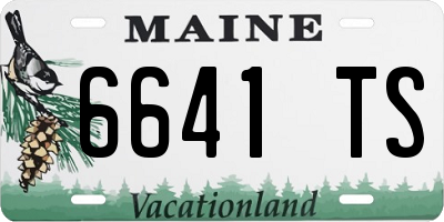 ME license plate 6641TS